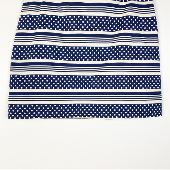 VINEYARD VINES FAIRWAY NAVY POLKA DOT STRIPE SKIRT SIZE 2 - Picture 5 of 9